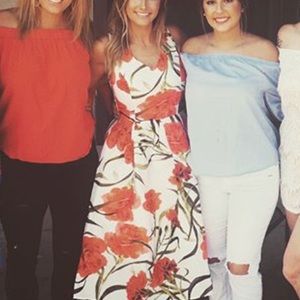 Superrrrr cute floral dress-tea length